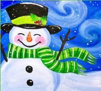 snowman painting