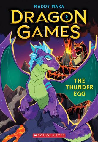 book cover for Dragon Games the Thunder Egg - has a dragon on the cover