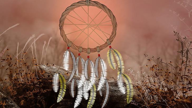 dream catcher made with natural materials