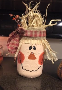 mason jar scarecrow